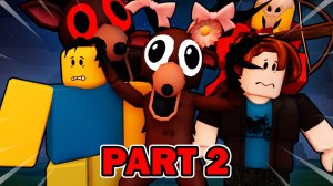 Оленята в 99 ночей в лесу! Часть 2 Анимация Roblox | мультики роблокс