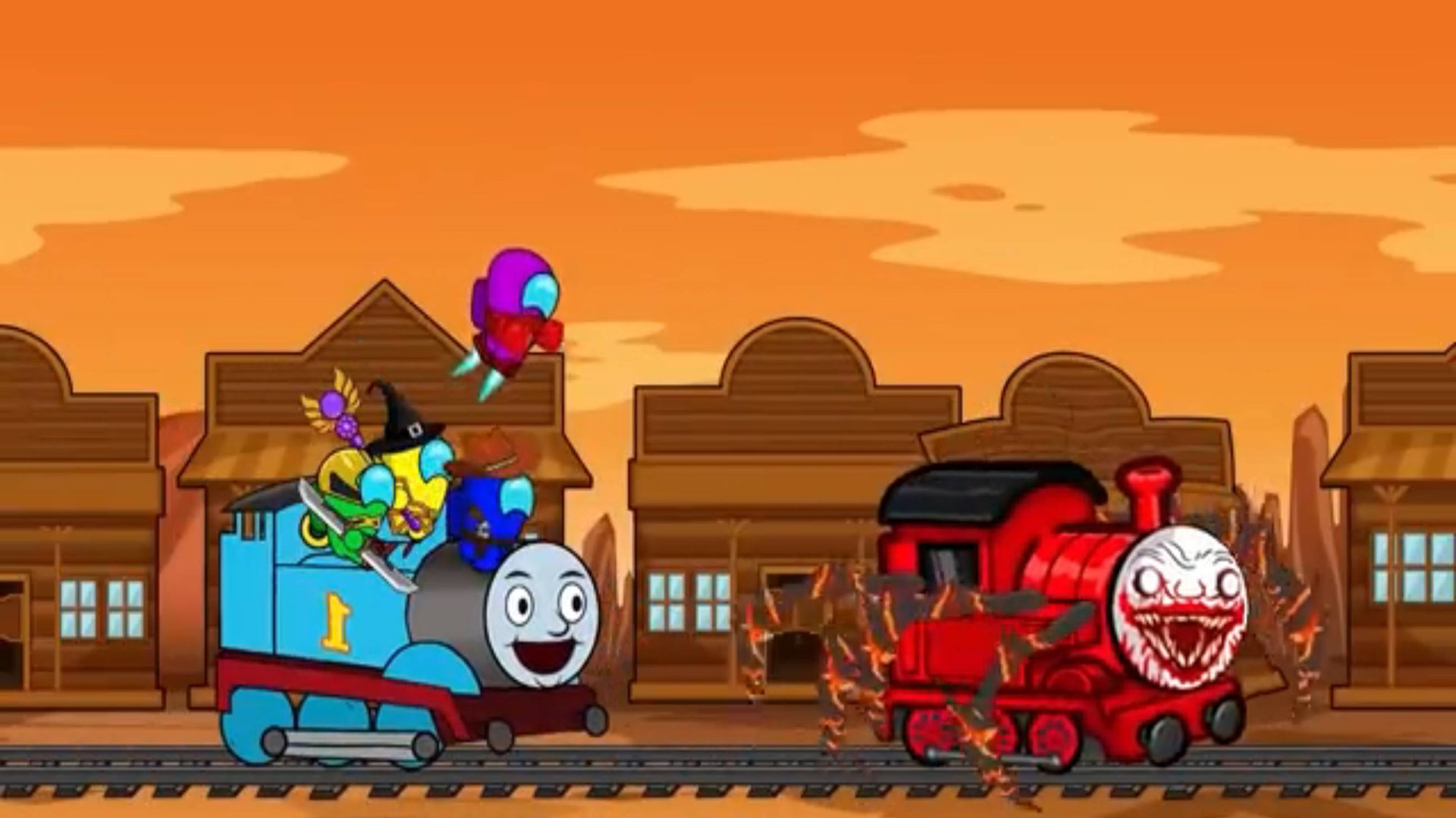 AMONG US ПРОТИВ ЧУ - ЧУ ЧАРЛЬЗ против ТОМАСА