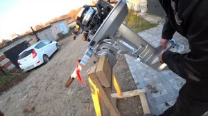 Покупка китайского лодочного мотора SHARMAX SM9.8 - распаковка и первый запуск