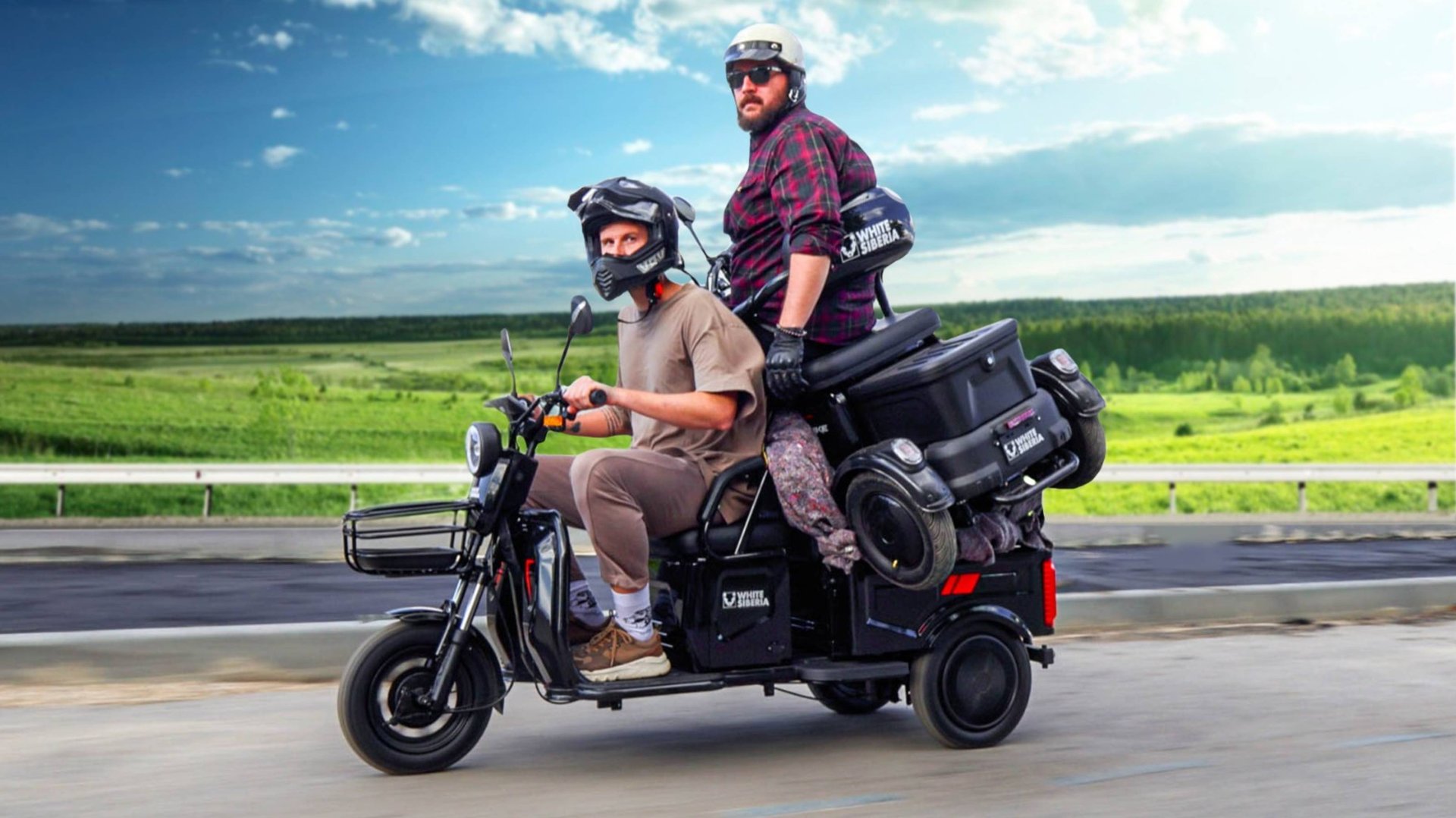 ЭТОТ ЭЛЕКТРОТРИЦИКЛ НАС ОЧЕНЬ УДИВИЛ | White Siberia Sibtrike смотреть онлайн