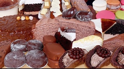 большая подборка сладостей. асмр