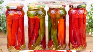 🌶Острый маринованный перец в кисло-сладкой заливке! Рецепт от подписчика!