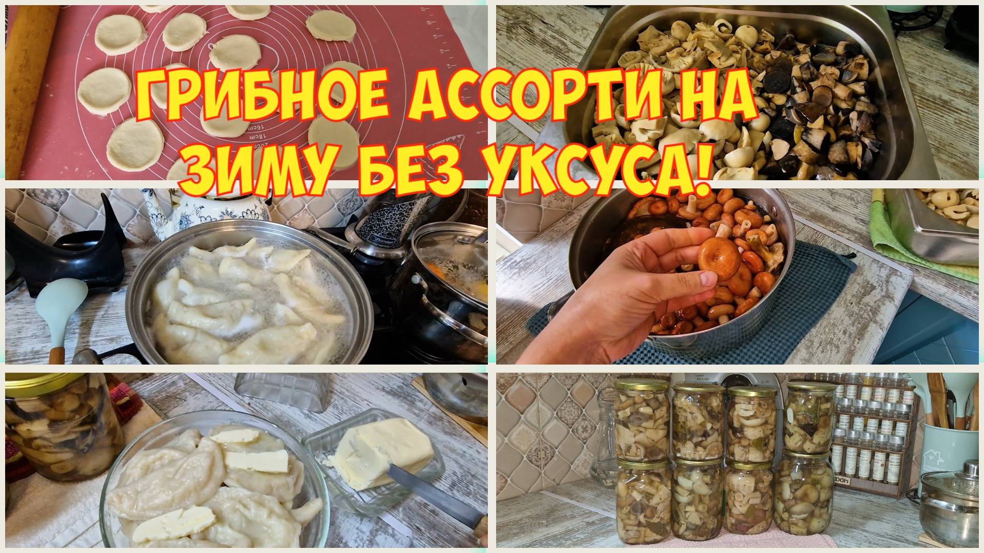 Такие грибы будем есть ложками! Мои первые вареники. С творогом и картошкой с грибами. смотреть онлайн