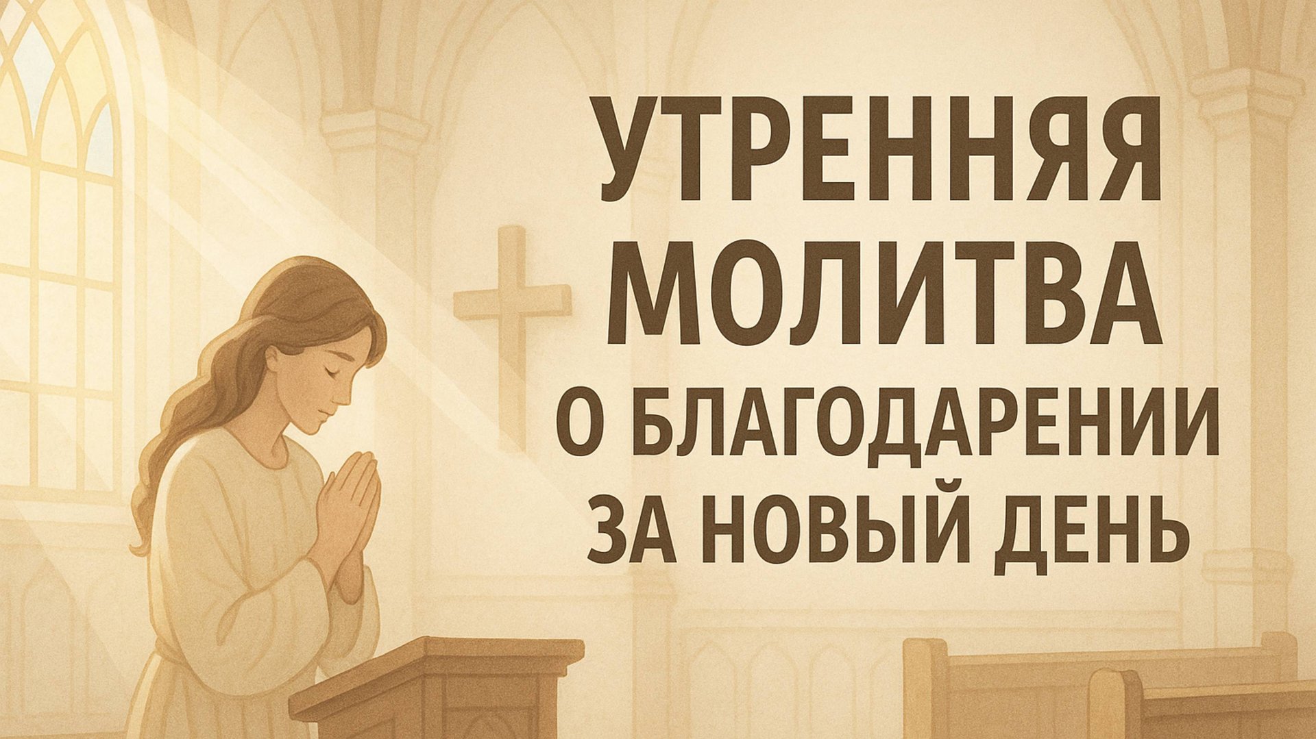 Утренняя молитва о благодарении за новый день смотреть онлайн