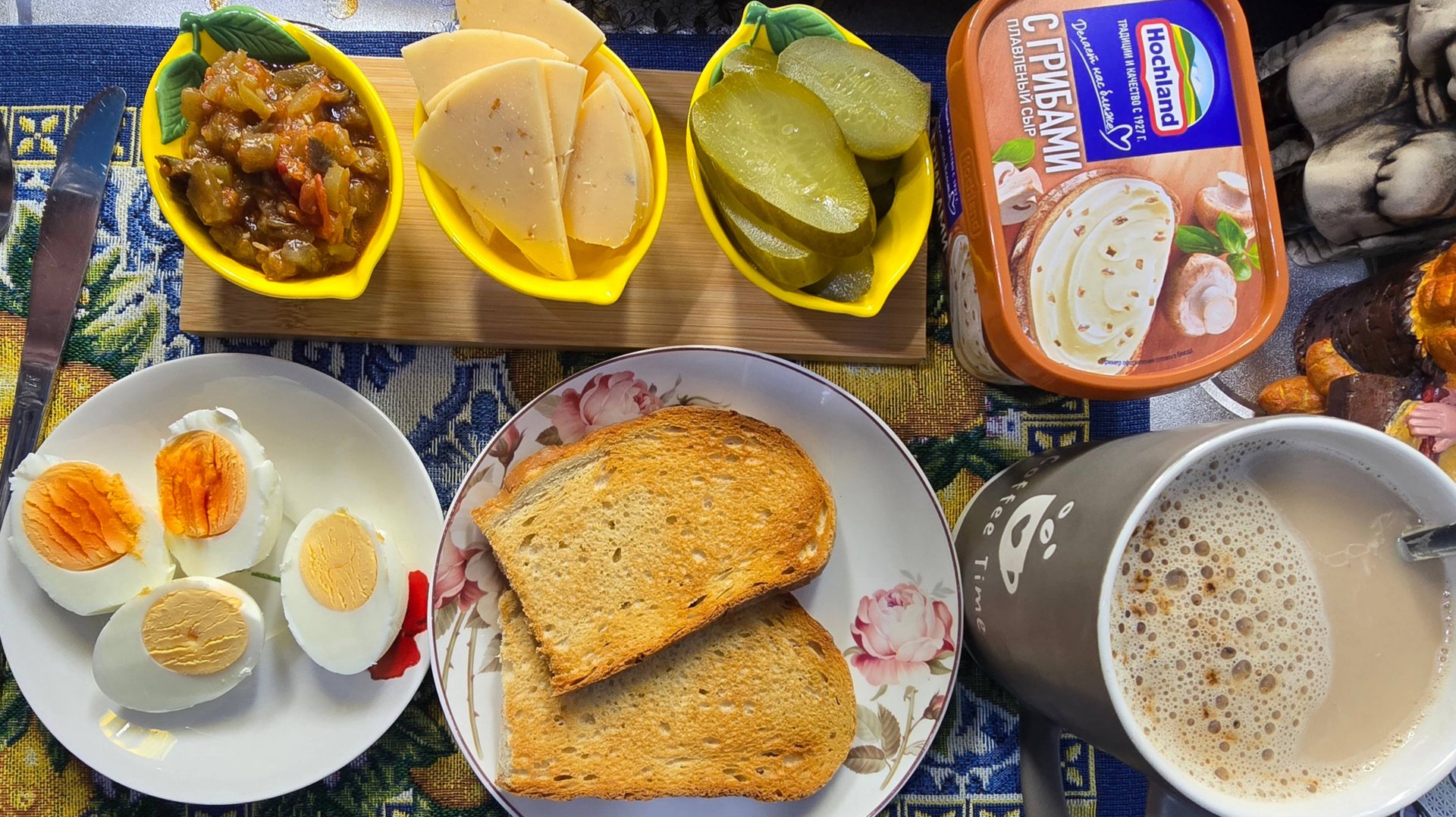 Турецкий завтрак ☕️Рубрика Готовим вместе 🧂 Мукбанг 🧇 смотреть онлайн