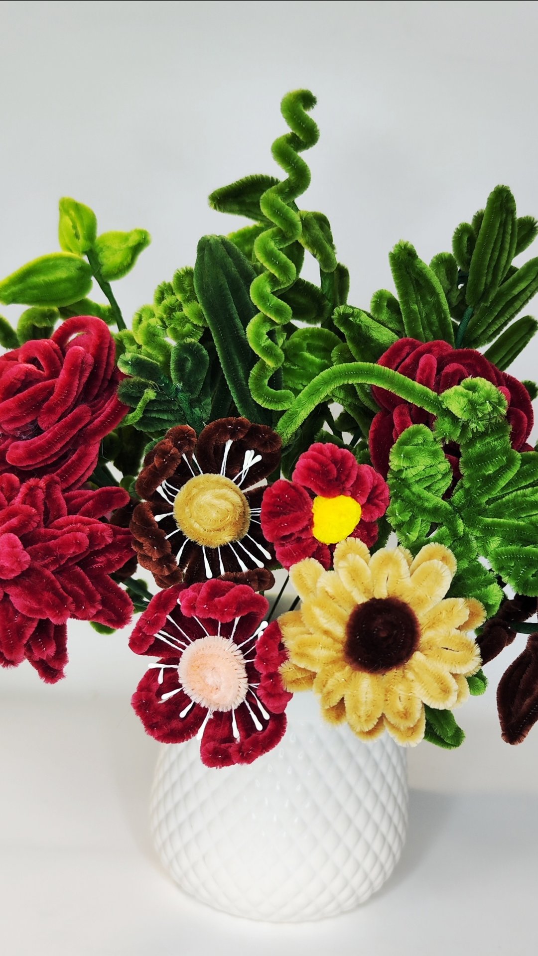 💐 Осенний букет из синельной проволоки #осеннийбукет #букетсвоимируками #синельнаяпроводока смотреть онлайн