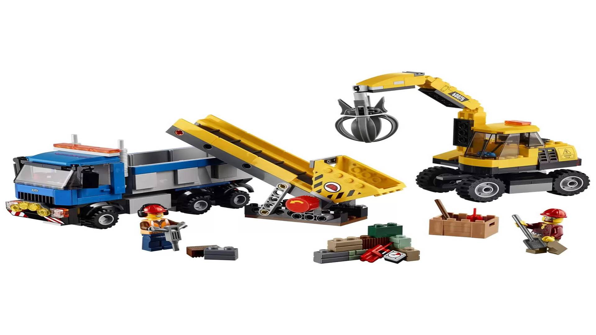 Lego City 60075 Экскаватор и грузовик смотреть онлайн