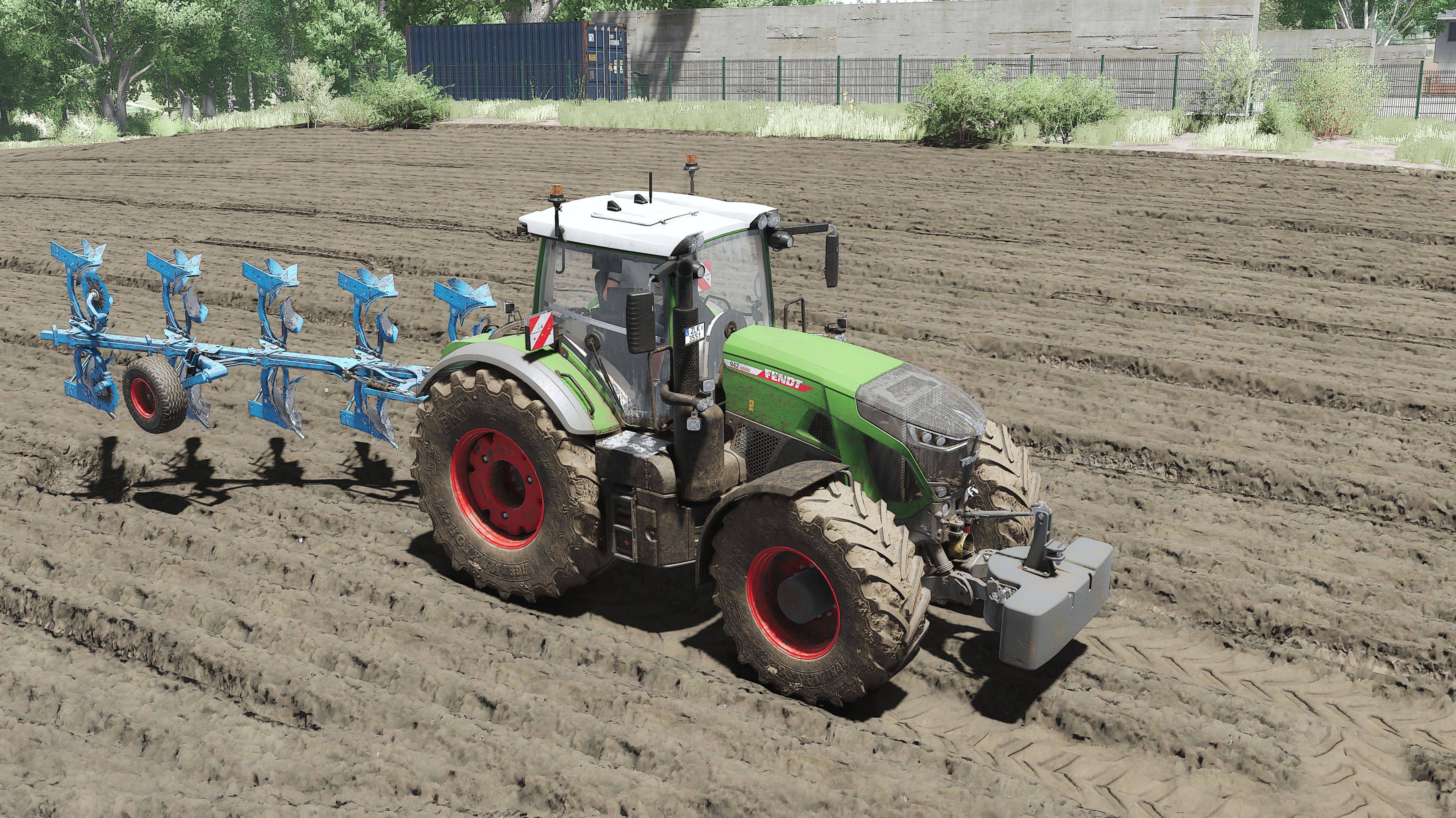 FENDT 942 + LEMKEN Juwel 6 M V FS25 Пахота FS25 смотреть онлайн