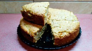 Диетический овсяный пирог с яблоками