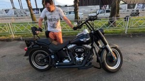 Harley-Davidson fat boy - городской хулиган.