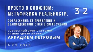 Эфир с А.Н.ПЕТРОВЫМ 4.09.2025 №32. Сфера Жизни: её проявление и взаимодействие с ней в свете учения