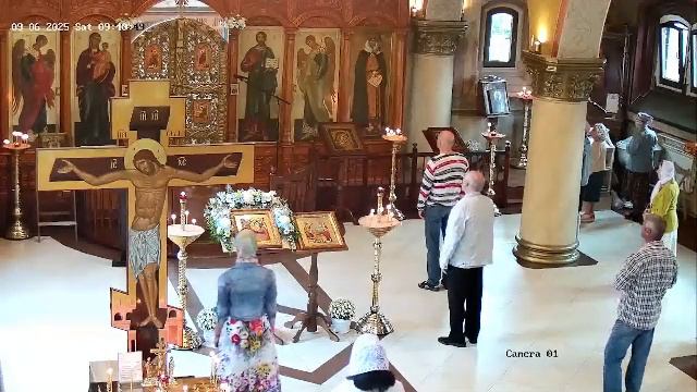 Божественная литургия, заупокойная лития. 6.09.2025 в 9-00. смотреть онлайн