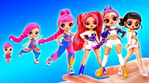 Преображение куклы ЛОЛ в стиле Kейпоп - Охотницы на Демонов! 10 DIY - поделок для кукол ЛОЛ ОМГ !