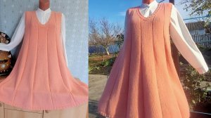 ✨️Сарафан спицами "Осенний блюз"✨️Экспресс МК ✨️