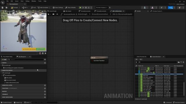Unreal Engine 5 Tutorial - Animation Blueprint Part 1_ State Machines(720P_60FPS).mp4 смотреть онлайн