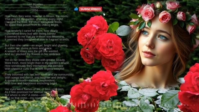 Ivan Myatlev "Roses" 1834 смотреть онлайн