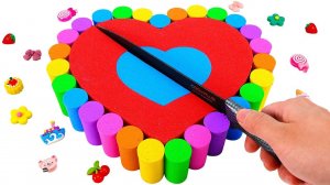 ИГРАЕМ С КИНЕТИЧЕСКИМ ПЕСКОМ ЛЕПИМ  СЕРДЕЧКО ВИДЕО МУЛЬТИКИ ДЛЯ ДЕТЕЙ КАНАЛ ИГРАЛКИ-ЗАЛИПАЛКИ