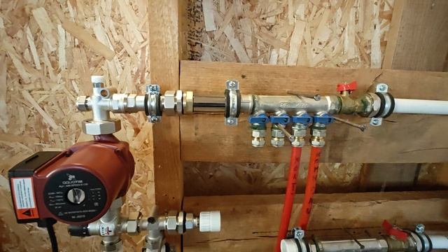 Дополнительный насос в теплые полы на втором этаже.часть 1.
