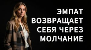 ЭМПАТ «очищает» себя от НАРЦИССА через МОЛАЧАНИЕ