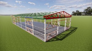 Ангар 42×18 м из профильной трубы — полный обзор проекта и строительства