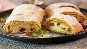 Тонкое тесто, сочная начинка. РЕТЕШ (ВЕНГЕРСКИЙ ШТРУДЕЛЬ) С ТВОРОГОМ