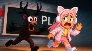 ПОБЕГ ИЗ ШКОЛЫ ЛОСЯША ИЗ 99 НОЧЕЙ В РОБЛОКС! RUN FROM 99 NIGHTS! (SCARY OBBY)