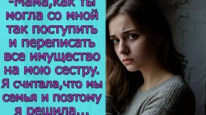 - Мама, как ты могла со мной так поступить и переписать все имущество на мою сестру_