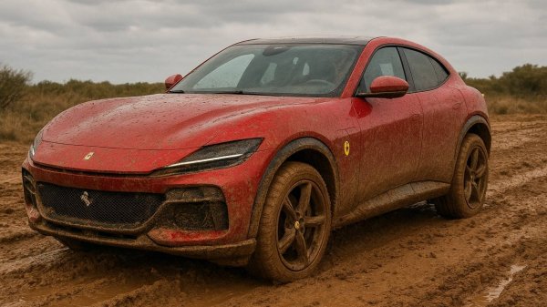 Ferrari Purosangue-миллион долларов на бездорожье...