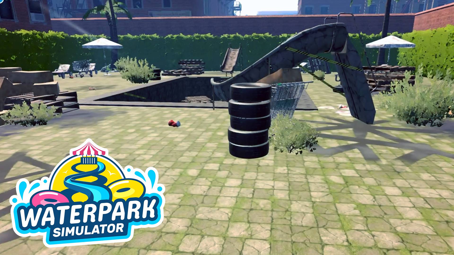 Новая зона и бассейны - Waterpark Simulator #4 смотреть онлайн