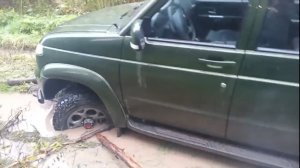 УАЗ Патриот. Что нового. Первая засада. #хабы #ручкараздатки #лебедка #органайзеруаз #застряли