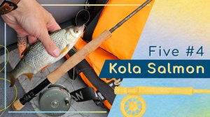KOLA SALMON Одноручное удилище FIVE #4 9'0" 5 колен. Первые впечатления на рыбалке.