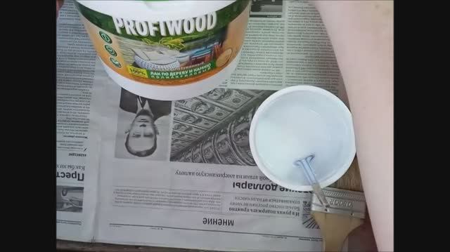 Обрабатываю бумажные трубочки новым лаком Profiwood смотреть онлайн