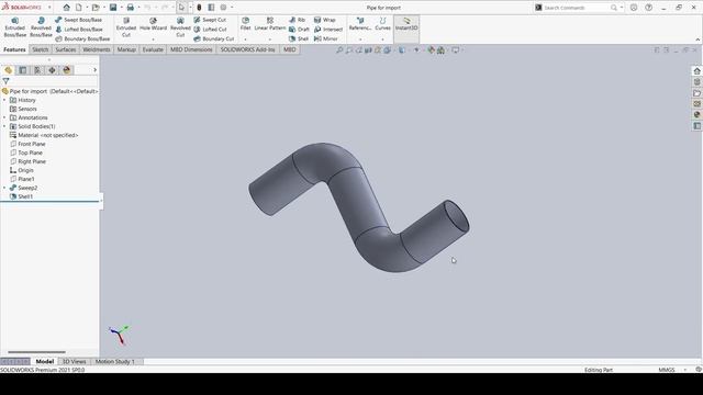 Как импортировать геометрию из SolidWorks в Ansys для CFD расчетов.