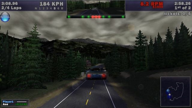 NFS 3 Hot Pursuit - Гонка на Mercedes CLK-GTR