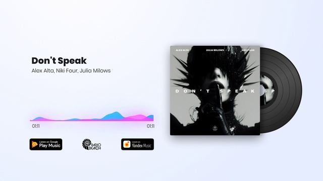 Alex Alta, Niki Four, Julia Milows - Don't Speak
