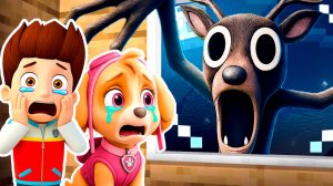 ЩЕНЯЧИЙ ПАТРУЛЬ ПРЯЧЕТСЯ от ОЛЕНЬ 99 НОЧЕЙ В ЛЕСУ ПОХИТИЛ РАЙДЕРА СКАЙ в МАЙНКРАФТ