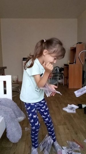 Настя и папа