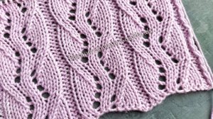 Прекрасный ажурный узор 🔥 Для вязания палантина, джемпера