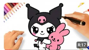 КАК ЛЕГКО НАРИСОВАТЬ КРАСИВУЮ КУРОМИ 🖤💟