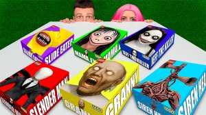 не открывай лего набор SIREN HEAD, SLENDER MAN, JEFF THE KILLER, GRANNY в 3:00 НОЧИ !!