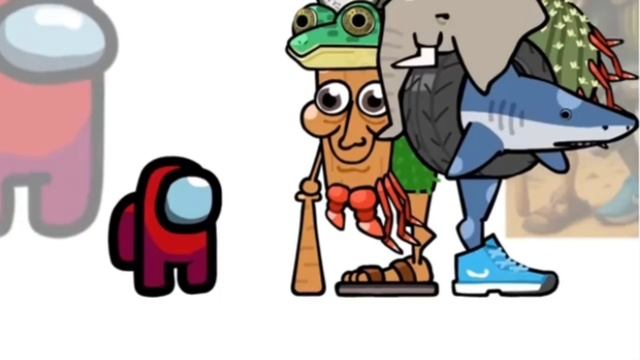 Mini crewmate kills Italian brainrot characters part 13 | Among Us смотреть онлайн