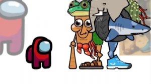 Mini crewmate kills Italian brainrot characters part 13 | Among Us