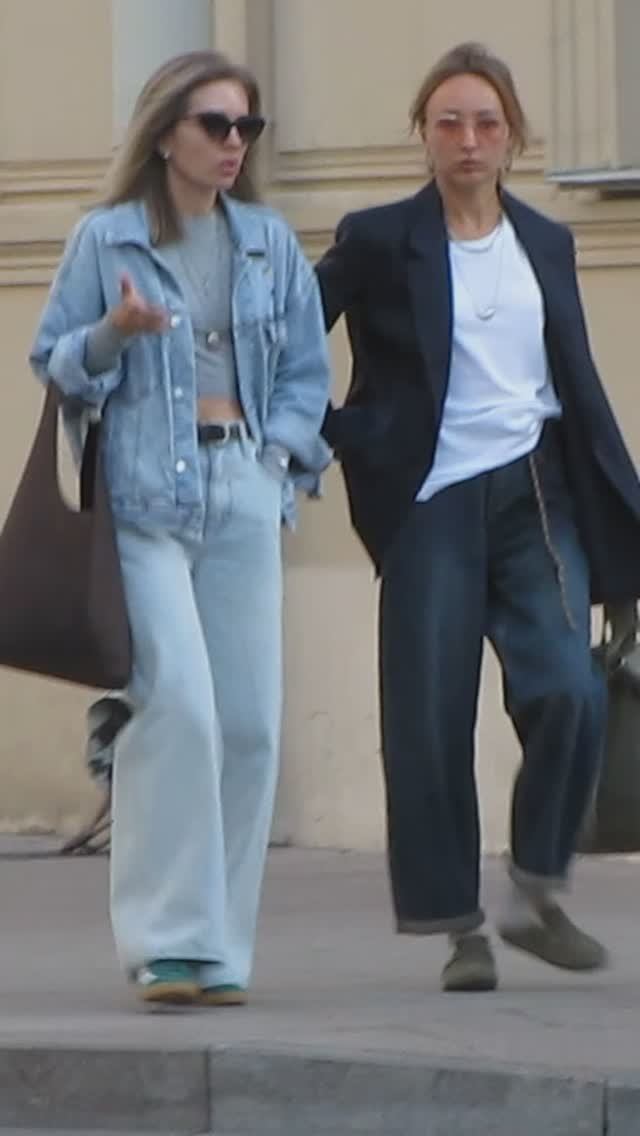 ❗ STREET STYLE - московский уличный стиль - деним наше все! смотреть онлайн