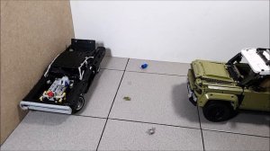 Land Rover Defender ПРОТИВ Dodge Charger 💥 100 КМ/ч 💥 КРАШ-тест Lego Technic - Форсаж