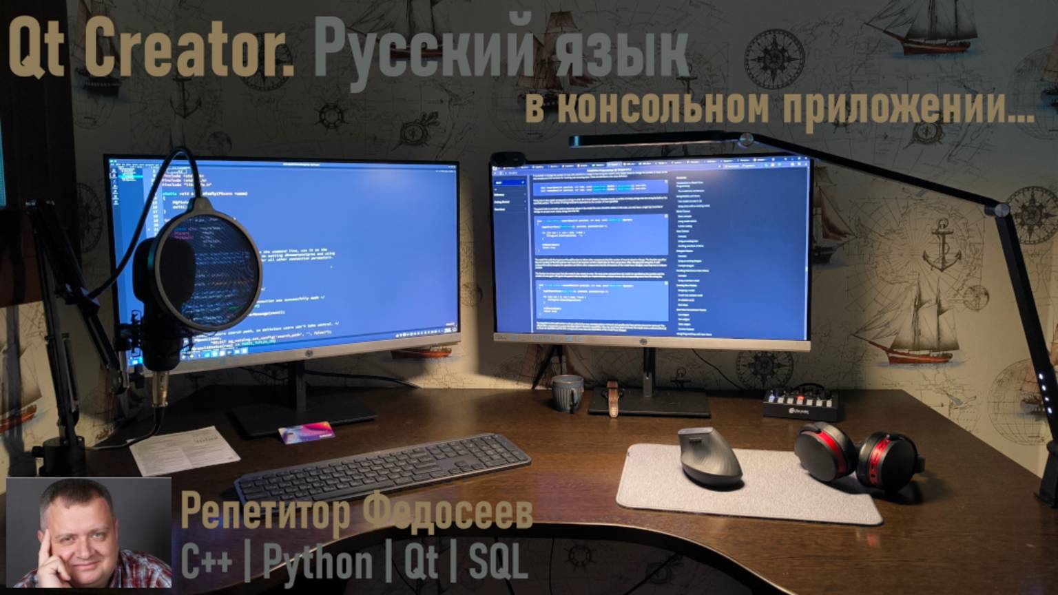 Qt Creator Русский язык в консольном приложении c компилятором MSVC смотреть онлайн