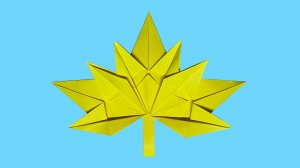 Кленовый лист из бумаги. Осенние поделки. Как сделать осенние листья из бумаги