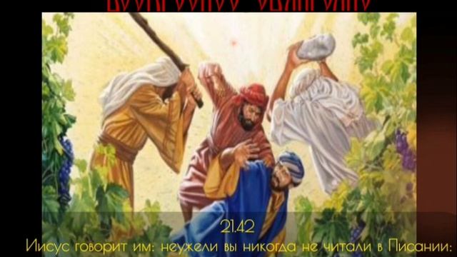 Евангелие Воскресное о злых виноградарях . смотреть онлайн
