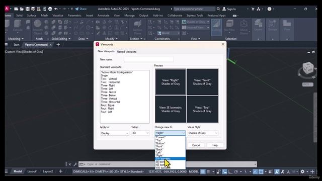 5 -The VPORTS command смотреть онлайн