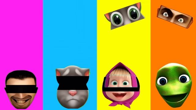 DAME TU COSITA 👀 Wrong Body Parts Dance Funny Puzzle Wrong Heads смотреть онлайн