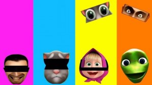 DAME TU COSITA 👀 Wrong Body Parts Dance Funny Puzzle Wrong Heads